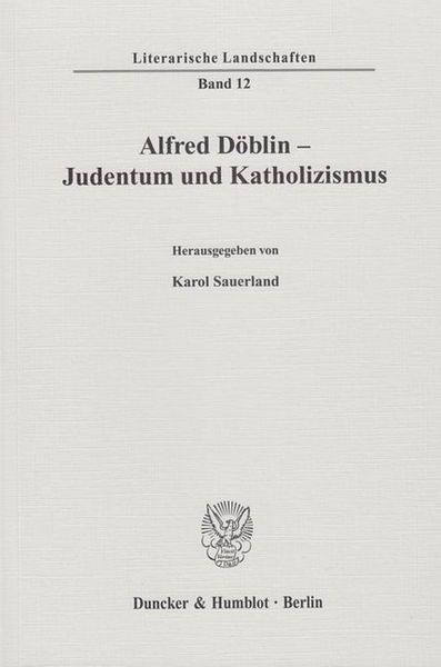 Produktbild: Alfred D&ouml;blin - Judentum und Katholizismus.