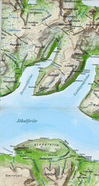 Produktbild: Island Serkort 09 Hornstrandir 1 : 100 000 / 1 : 55 000