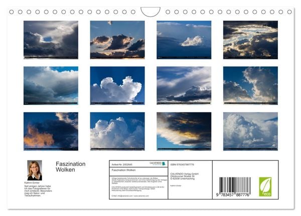 Produktbild: Faszination Wolken (Wandkalender 2026 DIN A4 quer), CALVENDO Monatskalender