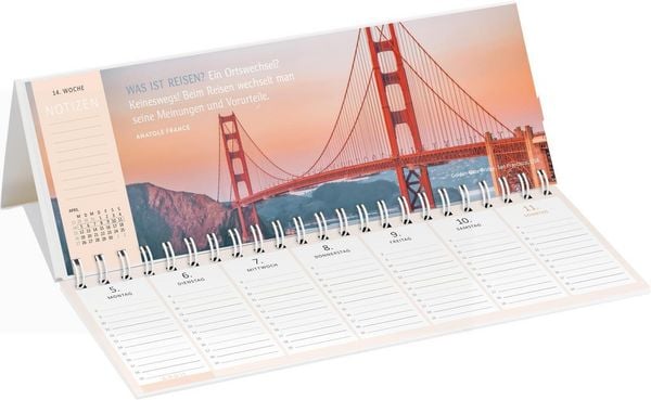 Produktbild: Tischkalender Reisetr&auml;ume 2027