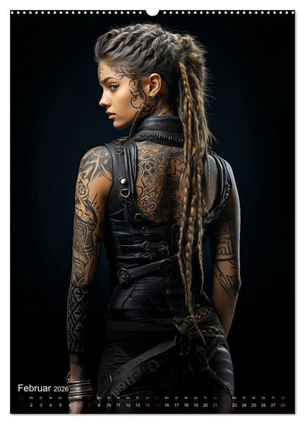 Produktbild: Tattoo Kunst auf der Haut (Wandkalender 2026 DIN A2 hoch), CALVENDO Monatskalender