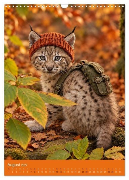 Produktbild: Goldener Herbst Eine tierische Fantasiewelt (Wandkalender 2027 DIN A3 hoch), CALVENDO Monatskalender