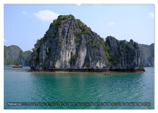 Produktbild: Naturwunder - Halong Bucht (Wandkalender 2027 DIN A2 quer), CALVENDO Monatskalender