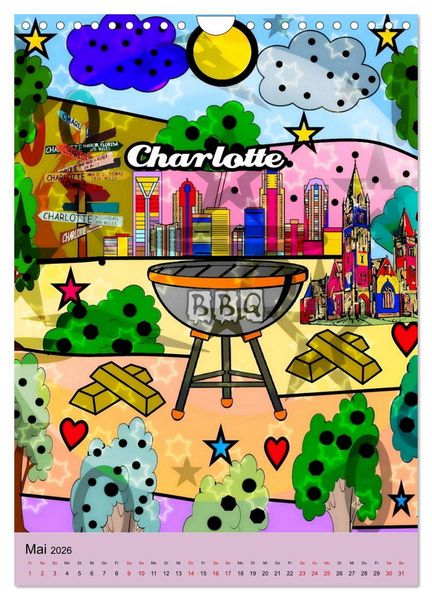 Produktbild: United States Pop Art von Nico Bielow (Wandkalender 2026 DIN A4 hoch), CALVENDO Monatskalender