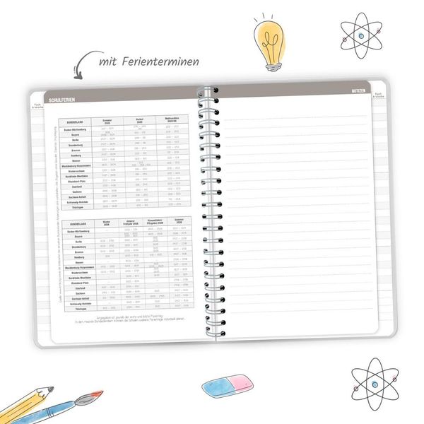Produktbild: Tr&ouml;tsch Gymnasialplaner Dark 25/26