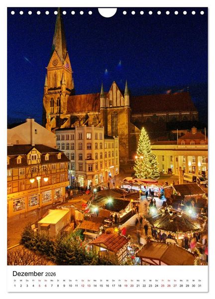 Produktbild: SCH&Ouml;NES SCHWERIN (Wandkalender 2026 DIN A4 hoch), CALVENDO Monatskalender