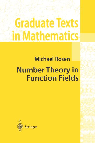 Produktbild: Number Theory in Function Fields