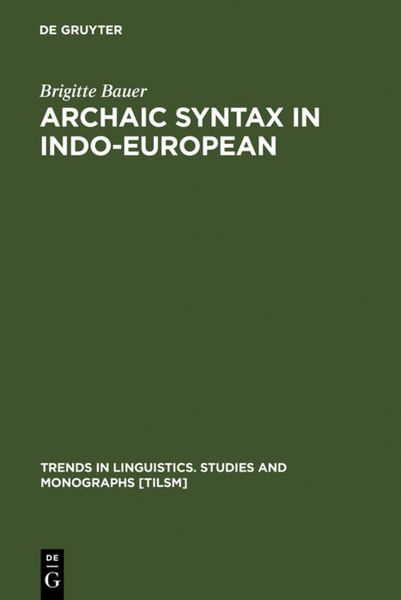 Produktbild: Archaic Syntax in Indo-European