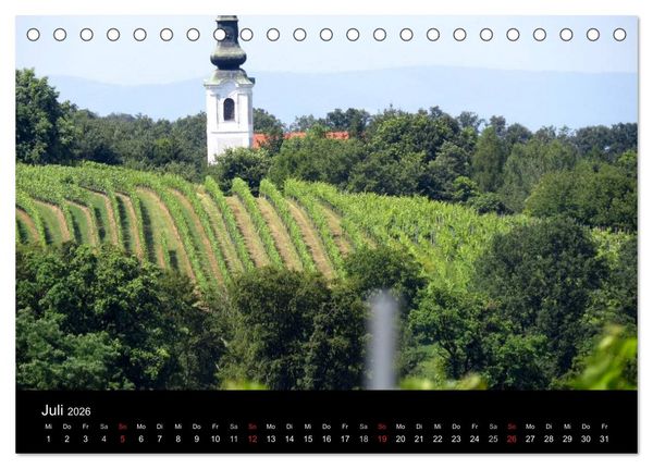 Produktbild: Weinidylle im S&uuml;dburgenland (Tischkalender 2026 DIN A5 quer), CALVENDO Monatskalender