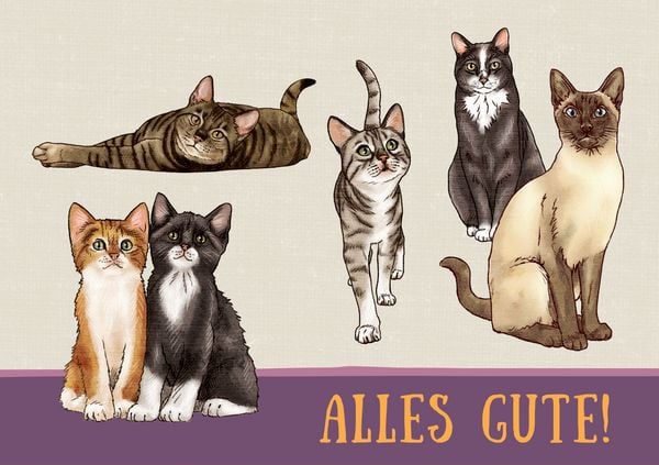 Produktbild: Pop-up-Gru&szlig;karte &ndash; I love Cats