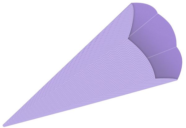 URSUS Schultüten 3D-Schultüten, flieder, Höhe: 68 cm, Durchmesser: 20 cm