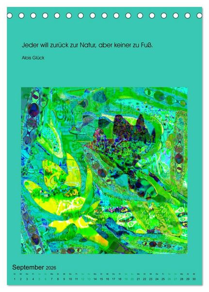 Produktbild: NaturVisionen (Tischkalender 2026 DIN A5 hoch), CALVENDO Monatskalender