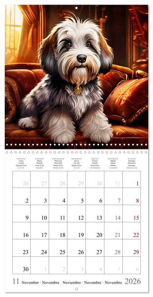 Produktbild: Dogs - Cute House Pets (Wall Calendar 2026 12 &times; 12 Inch) CALVENDO 12 Month Wall Calendar