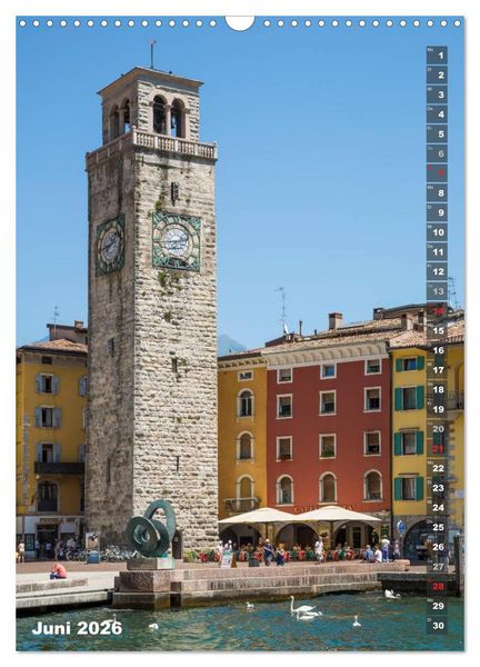 Produktbild: IDYLLISCHER GARDASEE Riva del Garda und Torbole (Wandkalender 2026 DIN A3 hoch), CALVENDO Monatskalender