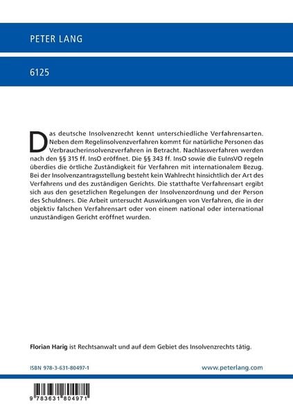 Produktbild: Fehleinschaetzungen bei der Eroeffnung von Insolvenzverfahren