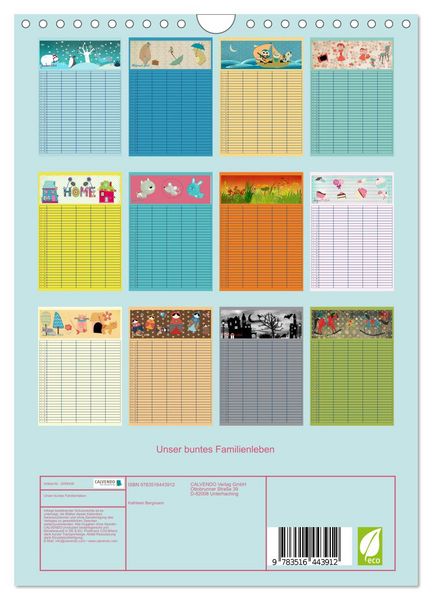 Produktbild: Unser buntes Familienleben (Wandkalender 2026 DIN A4 hoch), CALVENDO Monatskalender