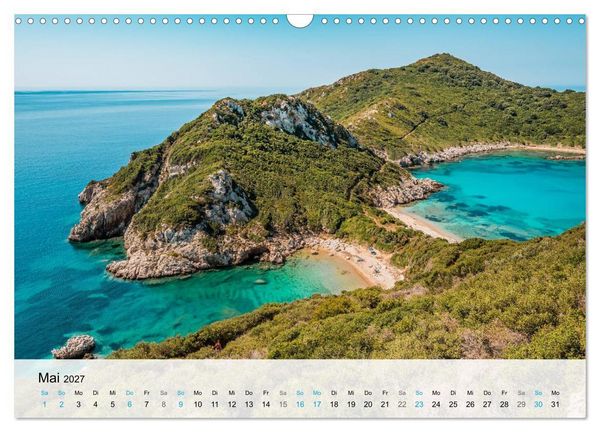 Produktbild: Insel Korfu - Trauminsel im Ionischen Meer (Wandkalender 2027 DIN A3 quer), CALVENDO Monatskalender
