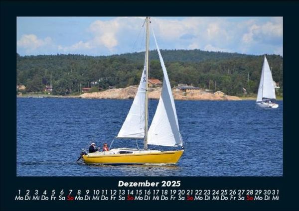 Produktbild: Segelboote 2025 Fotokalender DIN A5