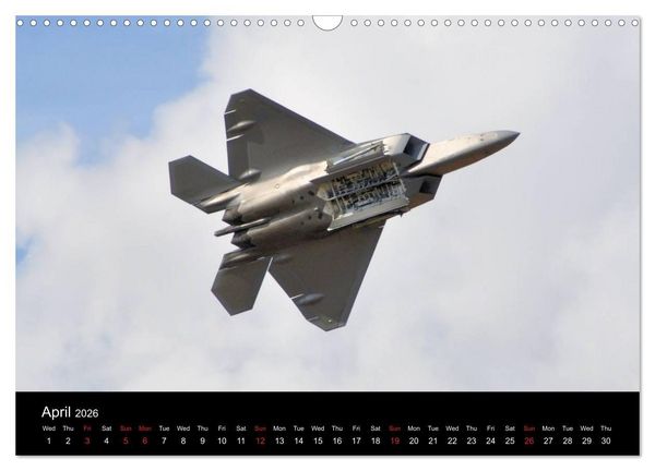 Produktbild: Lockheed Martin F-22A Raptor (Wall Calendar 2026 DIN A3 landscape), CALVENDO 12 Month Wall Calendar
