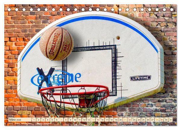 Produktbild: Basketball - so cool (Tischkalender 2026 DIN A5 quer), CALVENDO Monatskalender