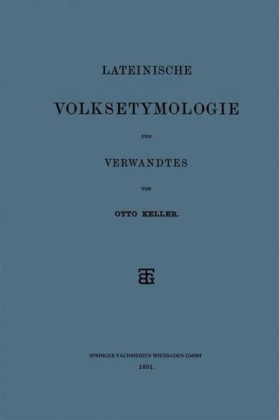 Produktbild: Lateinische Volksetymologie und Verwandtes