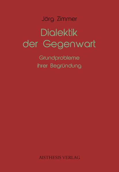 Produktbild: Dialektik der Gegenwart
