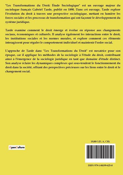 Produktbild: Les transformations du droit