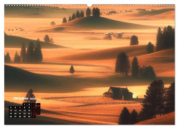 Produktbild: Pr&auml;rie Welten - Ein Kalender, der die Seele der Pr&auml;rie einf&auml;ngt. (hochwertiger Premium Wandkalender 2026 DIN A2 quer), Kunstdruck in Hochglanz