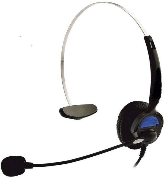 Basetech KJ-97 Telefon On Ear Headset kabelgebunden Mono Schwarz