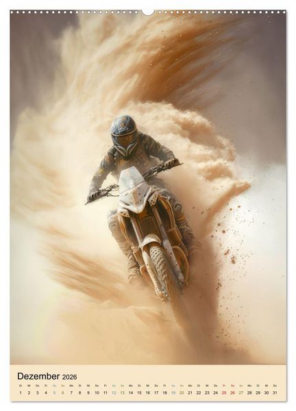 Produktbild: Motorrad W&uuml;stenrennen (Wandkalender 2026 DIN A2 hoch), CALVENDO Monatskalender
