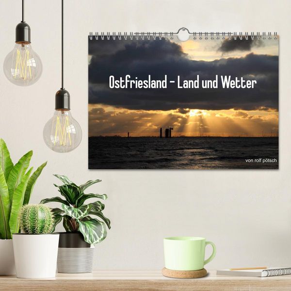 Produktbild: Ostfriesland - Land und Wetter (Wandkalender 2026 DIN A4 quer), CALVENDO Monatskalender