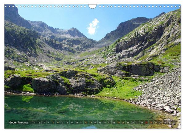 Produktbild: Le paradis des lacs de montagne (Calendrier mural 2026 DIN A3 vertical), CALVENDO calendrier mensuel