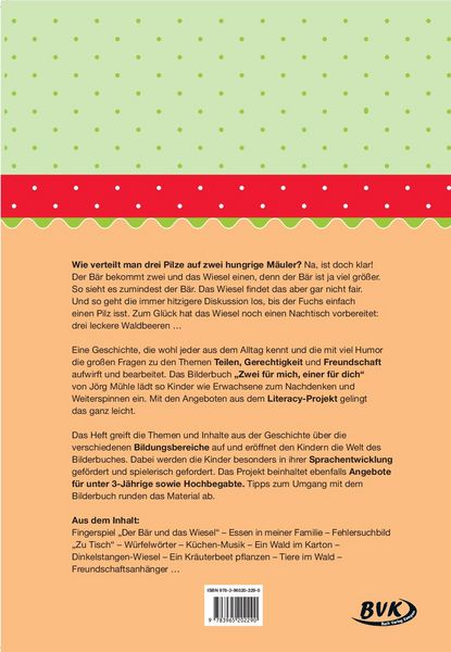 Produktbild: Literacy-Projekt zum Bilderbuch Zwei f&uuml;r mich, einer f&uuml;r dich