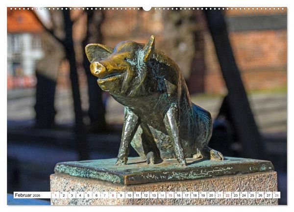 Produktbild: Wismarer Ansichten 2026 (hochwertiger Premium Wandkalender 2026 DIN A2 quer), Kunstdruck in Hochglanz