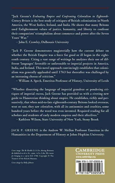 Produktbild: Evaluating Empire and Confronting Colonialism in Eighteenth-Century Britain
