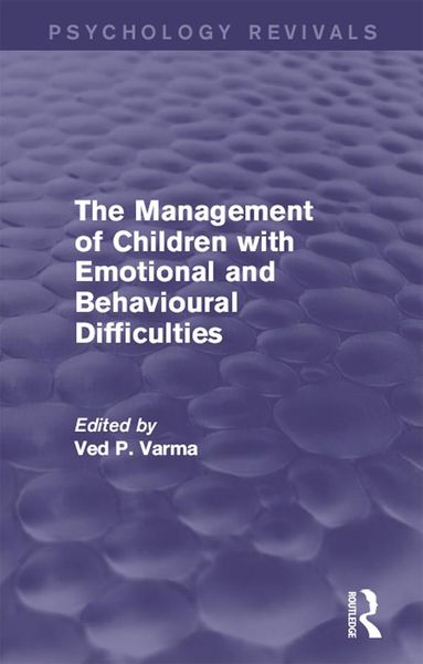 Produktbild: The Management of Children with Emotional and Behavioural Difficulties