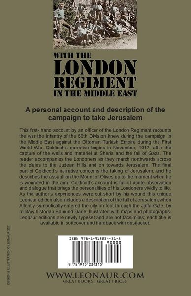 Produktbild: With the London Regiment in the Middle East, 1917