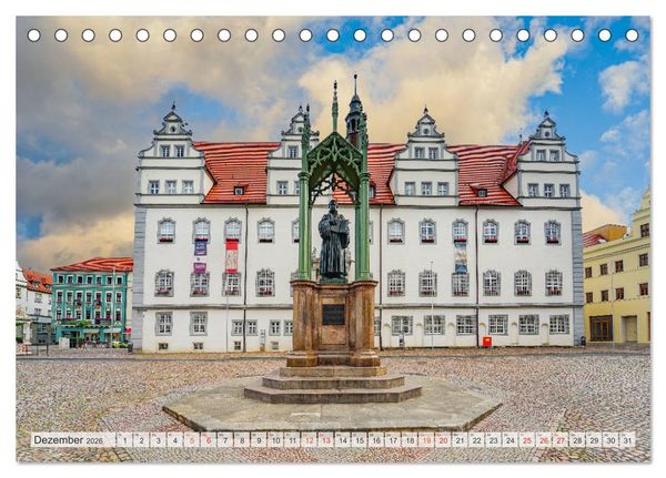 Produktbild: Lutherstadt Wittenberg Impressionen (Tischkalender 2026 DIN A5 quer), CALVENDO Monatskalender