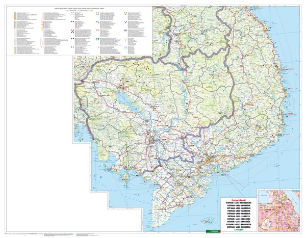 Produktbild: freytag & berndt Stra&szlig;enkarte Vietnam - Laos - Kambodscha 1:900.000