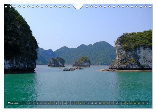 Produktbild: Naturwunder - Halong Bucht (Wandkalender 2027 DIN A4 quer), CALVENDO Monatskalender