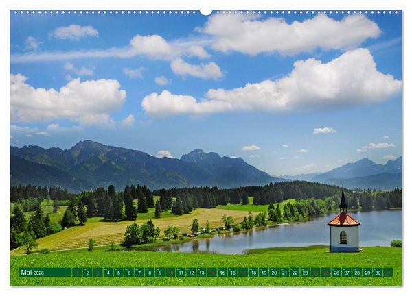 Produktbild: Kirchen und Kapellen in Bayern (Wandkalender 2026 DIN A2 quer), CALVENDO Monatskalender
