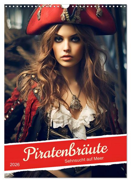 Produktbild: Piratenbr&auml;ute Sehnsucht auf Meer (Wandkalender 2026 DIN A3 hoch), CALVENDO Monatskalender