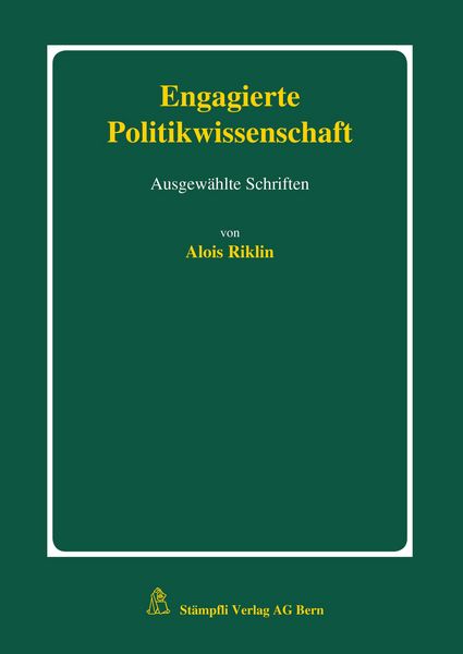 Produktbild: Engagierte Politikwissenschaft