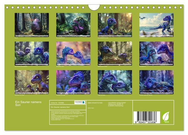 Produktbild: Ein Saurier namens Sori (Wandkalender 2026 DIN A4 quer), CALVENDO Monatskalender