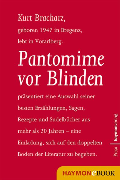Produktbild: Pantomime vor Blinden