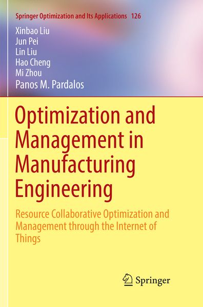 Produktbild: Optimization and Management in Manufacturing Engineering