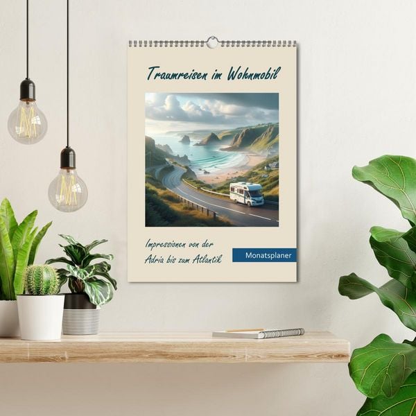 Produktbild: Traumreisen im Wohnmobil (Wandkalender 2026 DIN A3 hoch), CALVENDO Monatskalender