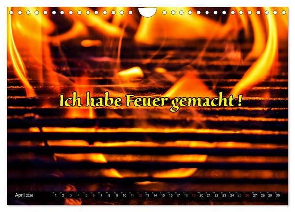 Produktbild: B wie BBQ Impressionen mit Spr&uuml;chen (Wandkalender 2026 DIN A4 quer), CALVENDO Monatskalender