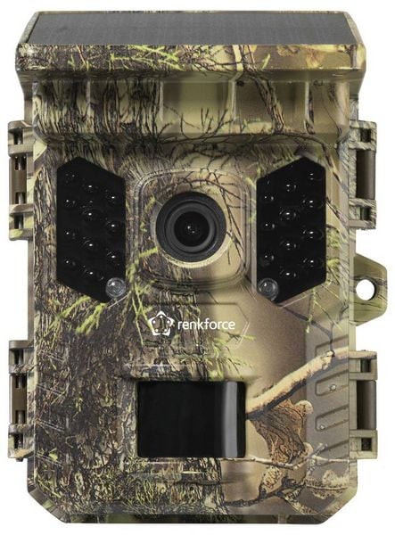 Produktbild: Renkforce RF-HC-800 Wildkamera 32 Megapixel WLAN, inkl. Solarladeger&auml;t mit Li-Ion-Akku Standard-Gr&uuml;n (seidenmatt)