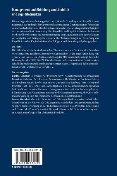 Produktbild: Management und Abbildung von Liquidit&auml;t und Liquidit&auml;tsrisiken